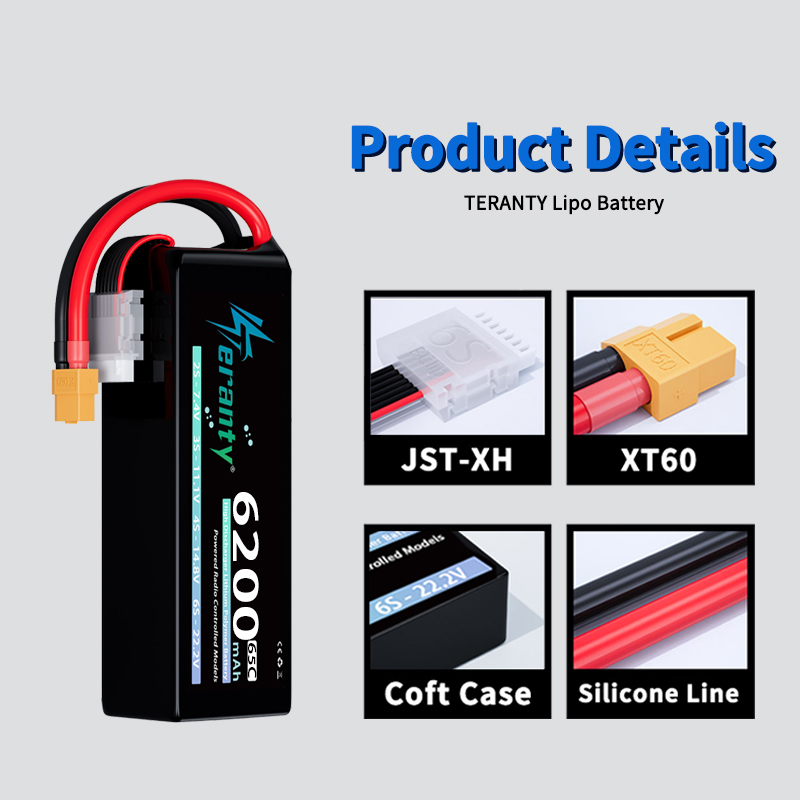TERANTY 6S 6200mAh Lipo Batter - Drone Racing Battery ulasan dan harga
